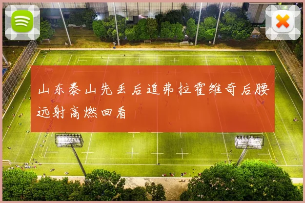 山东泰山先丢后追弗拉霍维奇后腰远射高燃回看